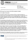FDIC Issues Fourth Quarter 2014 CRA Examination Schedule