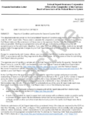 Bank Reports Reports of Condition and Income for Second Quarter 2007