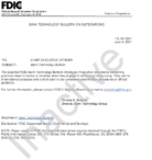 Bank Technology Bulletin on Outsourcing  Bank Technology Bulletin