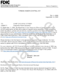 Foreign Assets Control Act Frequently Asked Questions