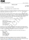 Special Alert Counterfeit Money Orders and Cashiers Checks