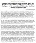 Final Rule Revisions to Prohibitions and Restrictions on Proprietary Trading and Certain Interests in and Relationships with Hedge Funds and Private Equity Funds
