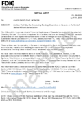 Special Alert Entities That May Be Conducting Banking Operations in Canada or the United States Without Authorization