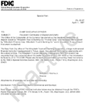 Special Alert Fraudulent Certificates of Deposits and Drafts