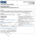 Flood Insurance Revised Flood Hazard Determination Form