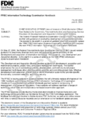 New Guidance for Examiners Financial Institutions and Technology Service Providers on Development and Acquisition of Information Systems