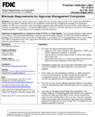 Minimum Requirements for Appraisal Management Companies