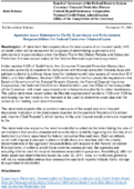 Joint ReleaseAgencies Issue Statement to Clarify Supervisory and Enforcement Responsibilities For Federal Consumer Financial Laws