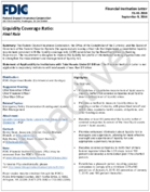Liquidity Coverage Ratio Final Rule
