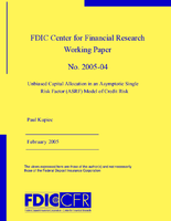 Unbiased Capital Allocation in an Asymptotic Single Risk Factor ASRF Model of Credit Risk