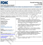 New Classification System for Citing Violations in Reports of Examination