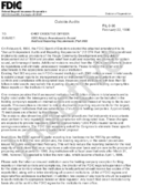 FDIC Adopts Amendment to Annual Audit and Reporting Requirements Part 363