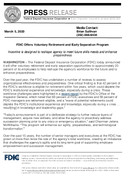 FDIC Offers Voluntary Retirement and Early Separation Program
