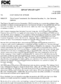 Deposit Broker Alert ZeroCoupon Investments San Clemente Securities Inc San Clemente California