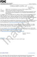 FOREIGN ASSETS CONTROL ACT Specially Designated Nationals and Blocked Persons