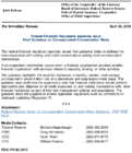 Federal Financial Regulatory Agencies Issue Final Guidance on Correspondent Concentration Risks