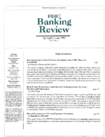 FDIC Banking Review Vol 5 No 1