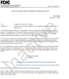 Spousal Signature Provisions of Regulation B Guidance on Avoiding Violations of the Spousal Signature Provisions of Regulation B