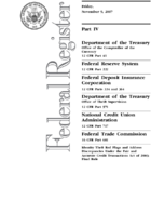 Identity Theft Red Flags and Address Discrepancies Under the Fair and Accurate Credit Transactions Act of 2003