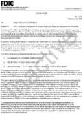 Outside Audits FDIC Proposes Amendment to Annual Audit and Reporting Requirements Part 363
