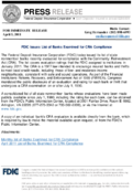 FDIC Issues List of Banks Examined for CRA Compliance