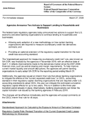 Joint ReleaseAgencies Announce Two Actions to Support Lending to Households and Businesses