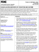 Consolidated Reports of Condition and Income