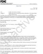 Special Alert Entities That May Be Conducing Banking Operations in the United States Without Authorization