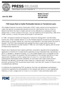 FDIC Issues Rule to Codify Permissible Interest on Transferred Loans