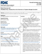 Bank Secrecy Act Wolfsberg Group Clearing House Joint Statement on Payment Message Standards