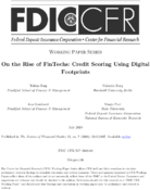 On the Rise of FinTechs Credit Scoring using Digital Footprints