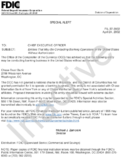 Special Alert Entities That May Be Conducting Banking Operations in the United States Without Authorization