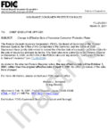 Insurance Consumer Protection Rules Change in Effective Date of Insurance Consumer Protection Rules