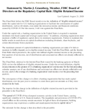 Final Rule Regulatory Capital Rule Eligible Retained Income