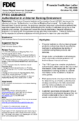 FFIEC Guidance Authentication in an Internet Banking Environment