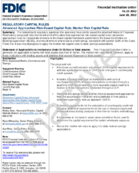 Regulatory Capital Rules Advanced Approaches RiskBased Capital Rule Market Risk Capital Rule