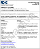 RiskBased Capital Rules Proposed Rule on RiskBased Capital Standards Market Risk Alternatives to Credit Ratings for Debt and Securitization Positions
