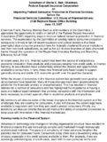 Improving Federal Consumer Protection in Financial Services FDIC