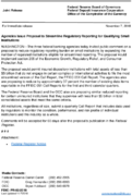 Joint ReleaseAgencies Issue Proposal to Streamline Regulatory Reporting for Qualifying Small Institutions
