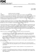 Capital Standards Final Capital Rule for Nonfinancial Equity Investments