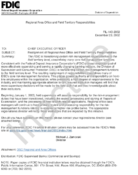 RegionalArea Office and Field Territory Responsibilities Realignment of RegionalArea Office and Field Territory Responsibilities