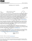 Suspicious Activity Reports The SAR Activity Review