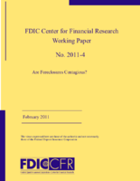 Are Foreclosures Contagious