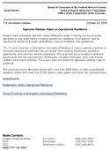 Joint ReleaseAgencies Release Paper on Operational Resilience