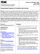 Consolidated Reports of Condition and Income
