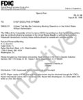 Special Alert Entities That May Be Conducting Banking Operations in the United States Without Authorization