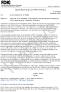Securitizations and Participations Final Rule on the Treatment of Securitizations and Participations Following the FDICs Appointment as Conservator or Receiver