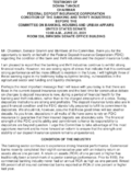 Condition of the Banking and Thrift Industries FDIC view