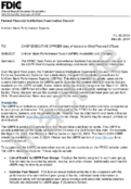 Uniform Bank Performance Report UPBR Availability and Changes
