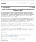 Joint ReleaseAgencies Extend Comment Period on Updates to Resolution Plan Guidance for Large Foreign Banks